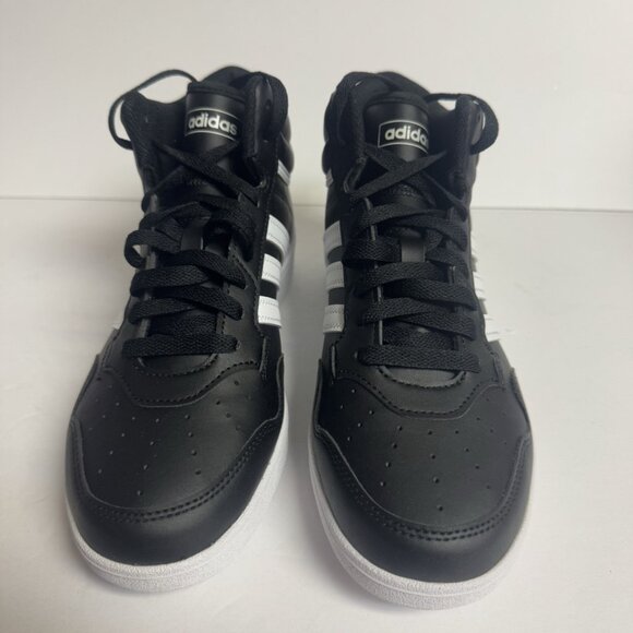 adidas Womens Hoops 4.0 Mid Sneaker Black Size 7 M - Picture 3 of 6